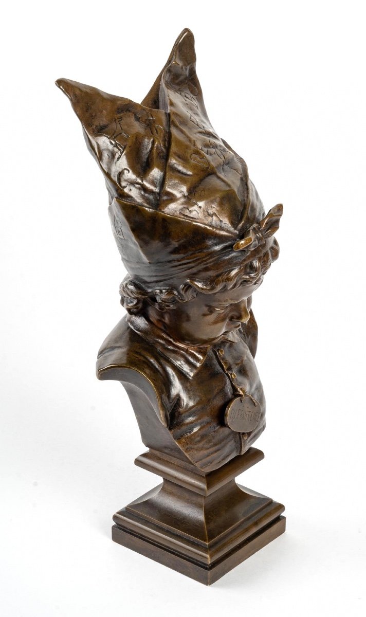 Sculpture - En Pénitence Par Nicolas Lecornet Dit Lecorney - Bronze  XIXème siècle-photo-4