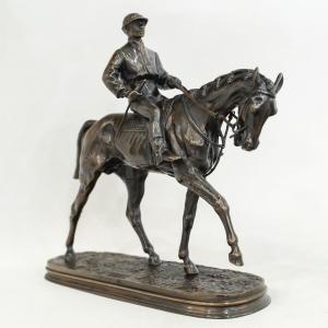 Sculpture - Jockey à Cheval N°2 , Pierre - Jules Mêne (1810-1879)