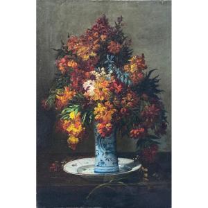 Eugène Claude (1841-1923). Bouquet Of Flowers