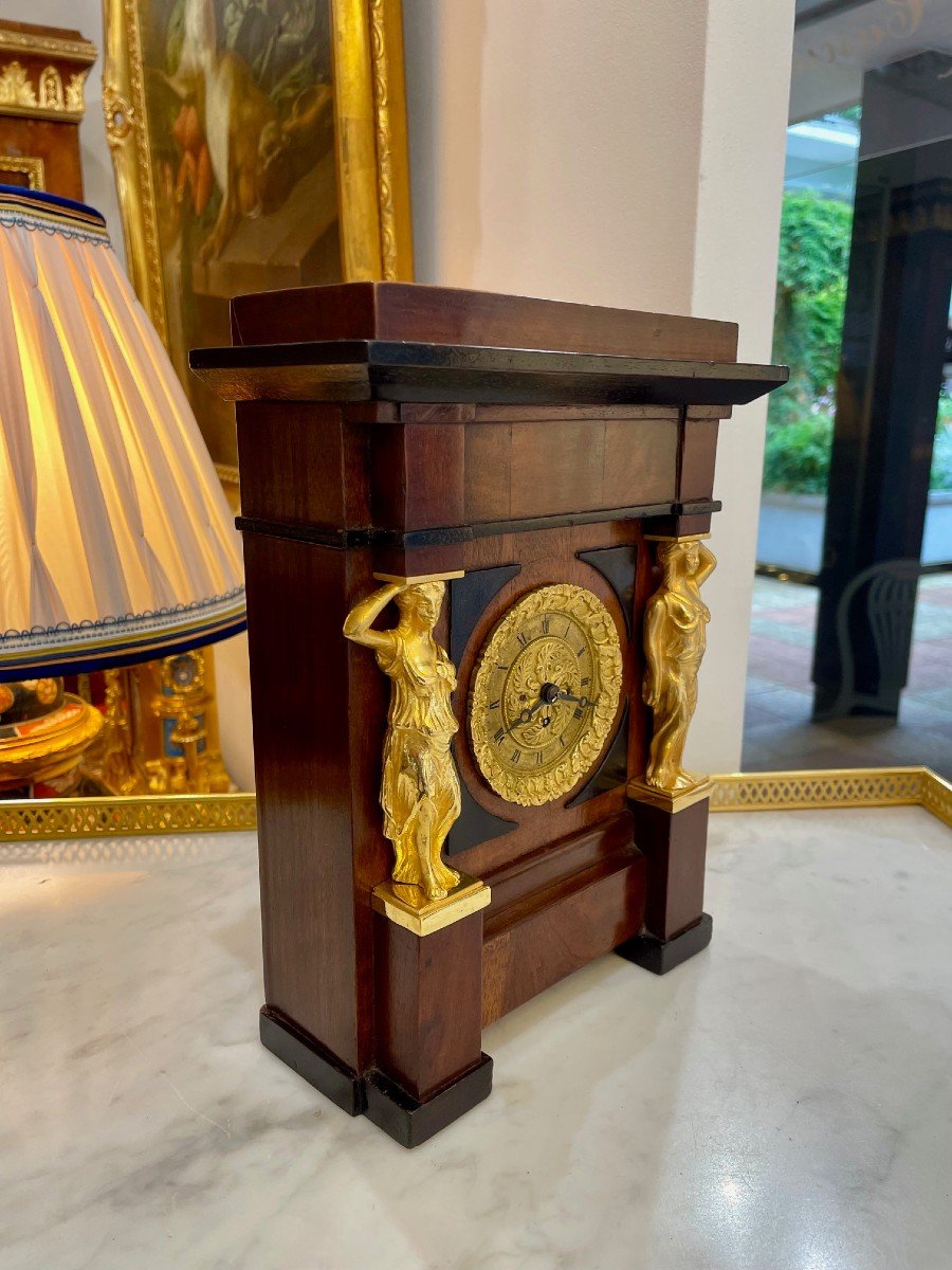 19th Century Mahogany Clock-photo-3