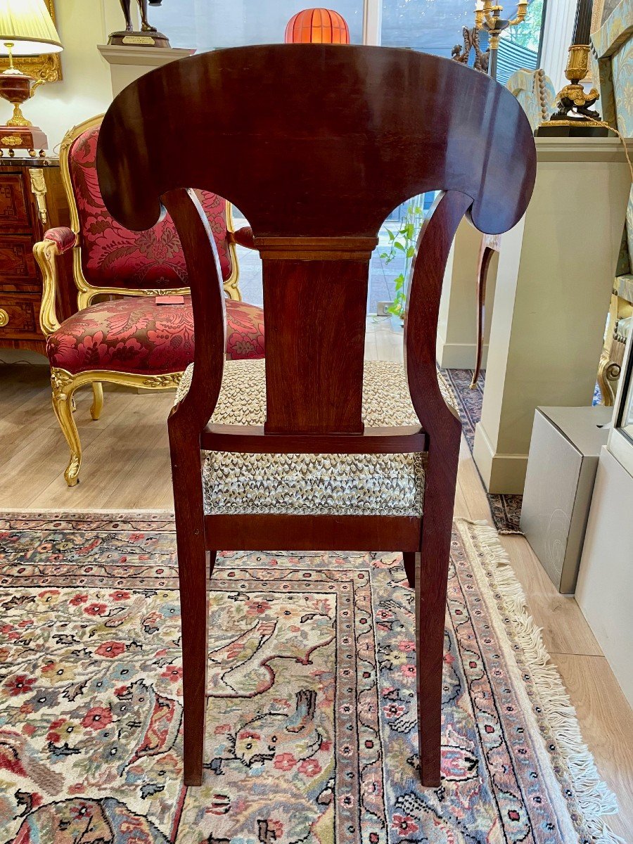 Pair Of Empire Mahogany Chairs-photo-4