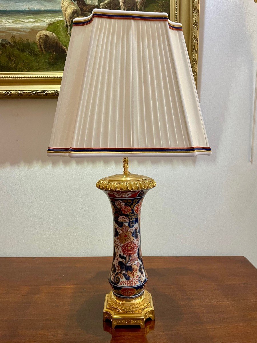 Pair Of 19th Century Imari Lamps-photo-2