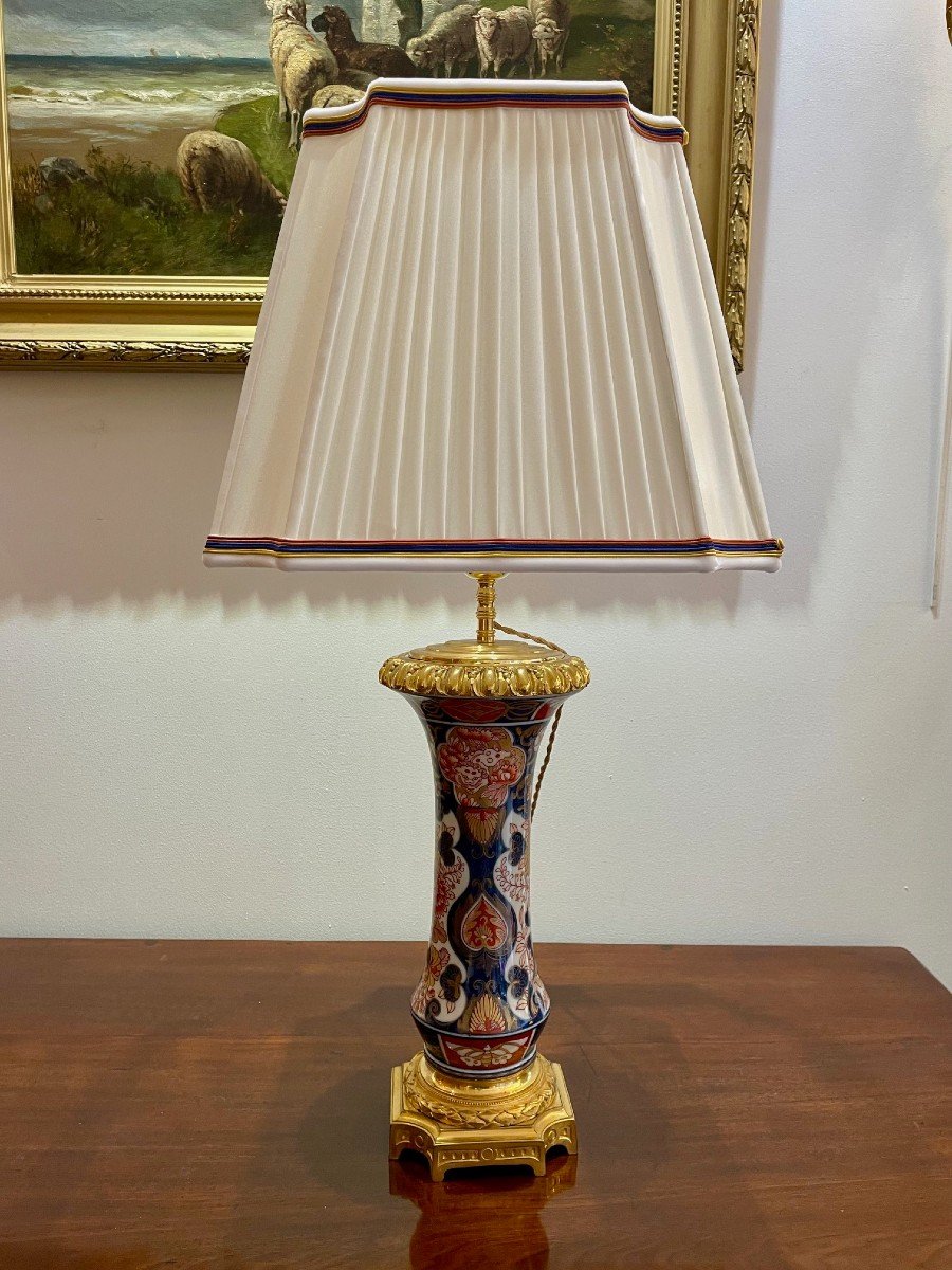 Pair Of 19th Century Imari Lamps-photo-3