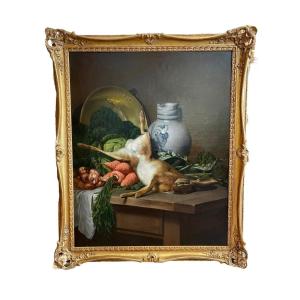 Still Life With Hare By Anatole De Bompart