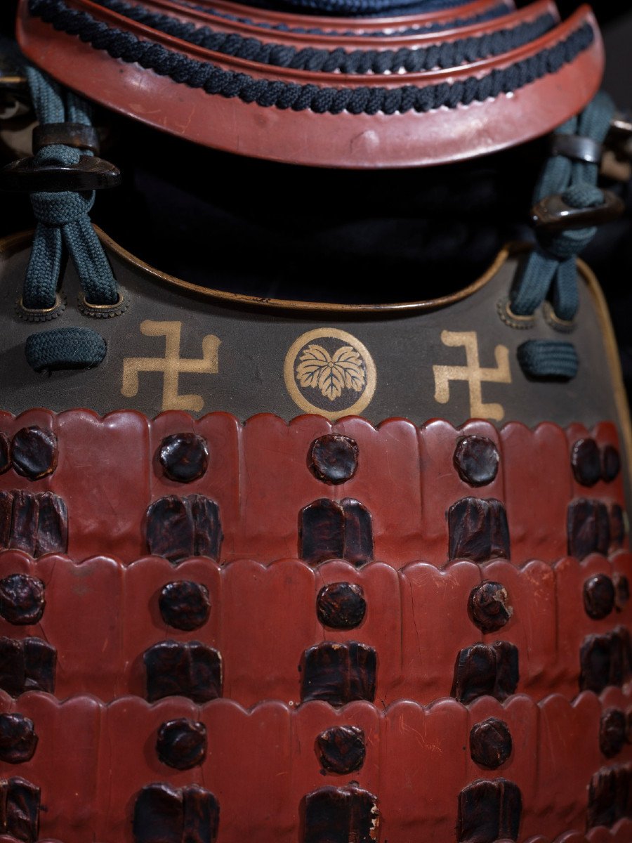 Armure Samourai ,aka Kiritsuke Yozane Do Tosei Gusoku,edo Japon-photo-3