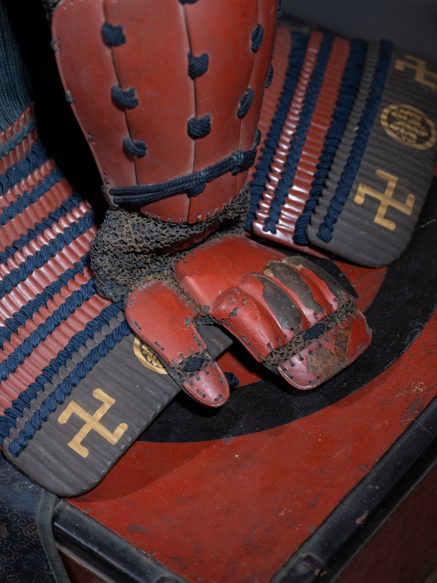 Armure Samourai ,aka Kiritsuke Yozane Do Tosei Gusoku,edo Japon-photo-5