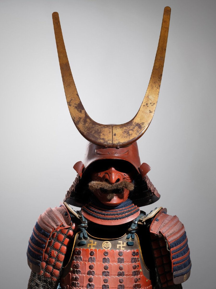 Armure Samourai ,aka Kiritsuke Yozane Do Tosei Gusoku,edo Japon-photo-7