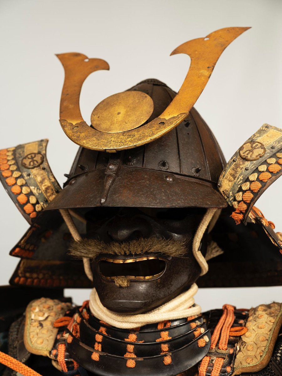 Armure De Samourai,kabuto Signé Saotome Lechika,Japon -photo-3