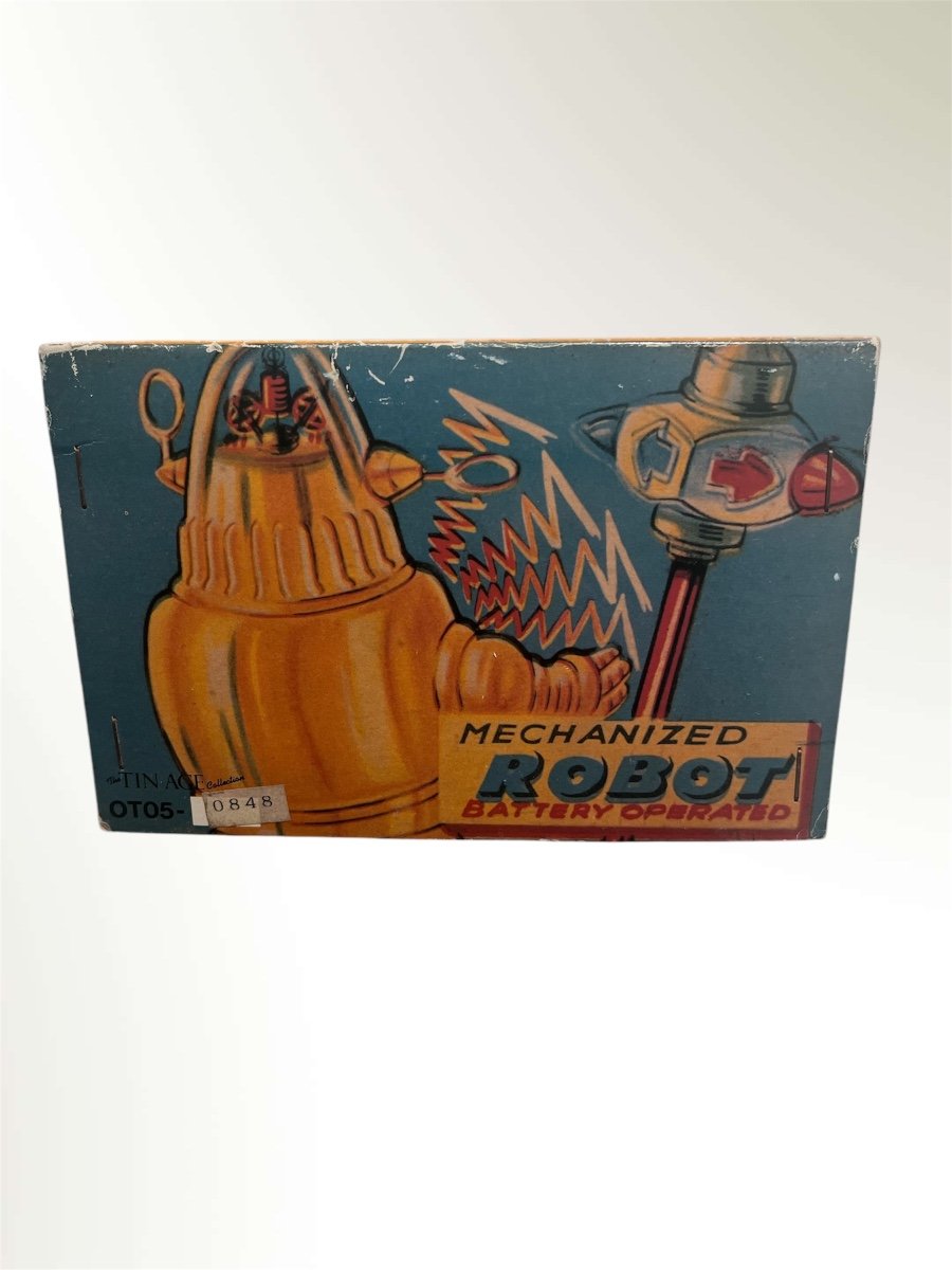 Mechanised Robot "robby" Edition Limitée" Nickel Plated "osaka Tin Toy Institute Japon-photo-3