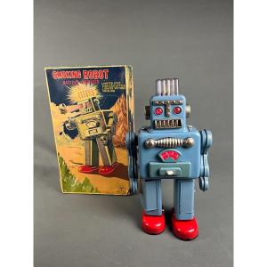 Proantic: Yonezawa Smoking Robot,blue Japan