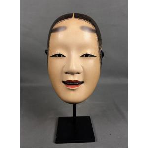 Masque Noh ,"waka Onna " Signé Ujiharu Fukakusa 