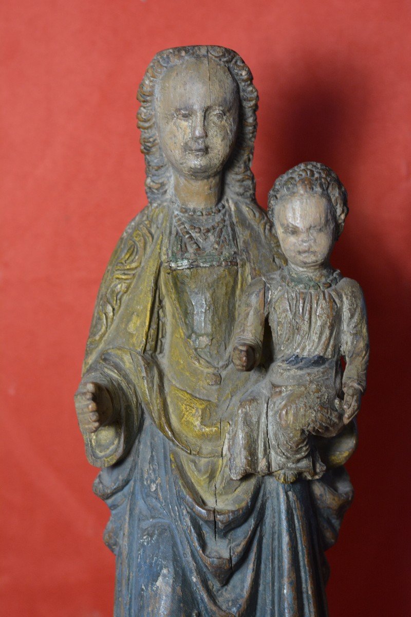 Vierge à l'Enfant 17ème Siècle-photo-2