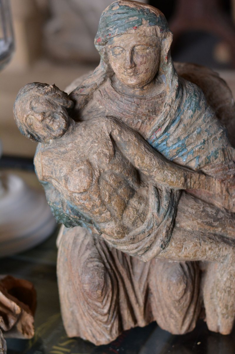 Pieta - Limousin - XVIth Century-photo-4