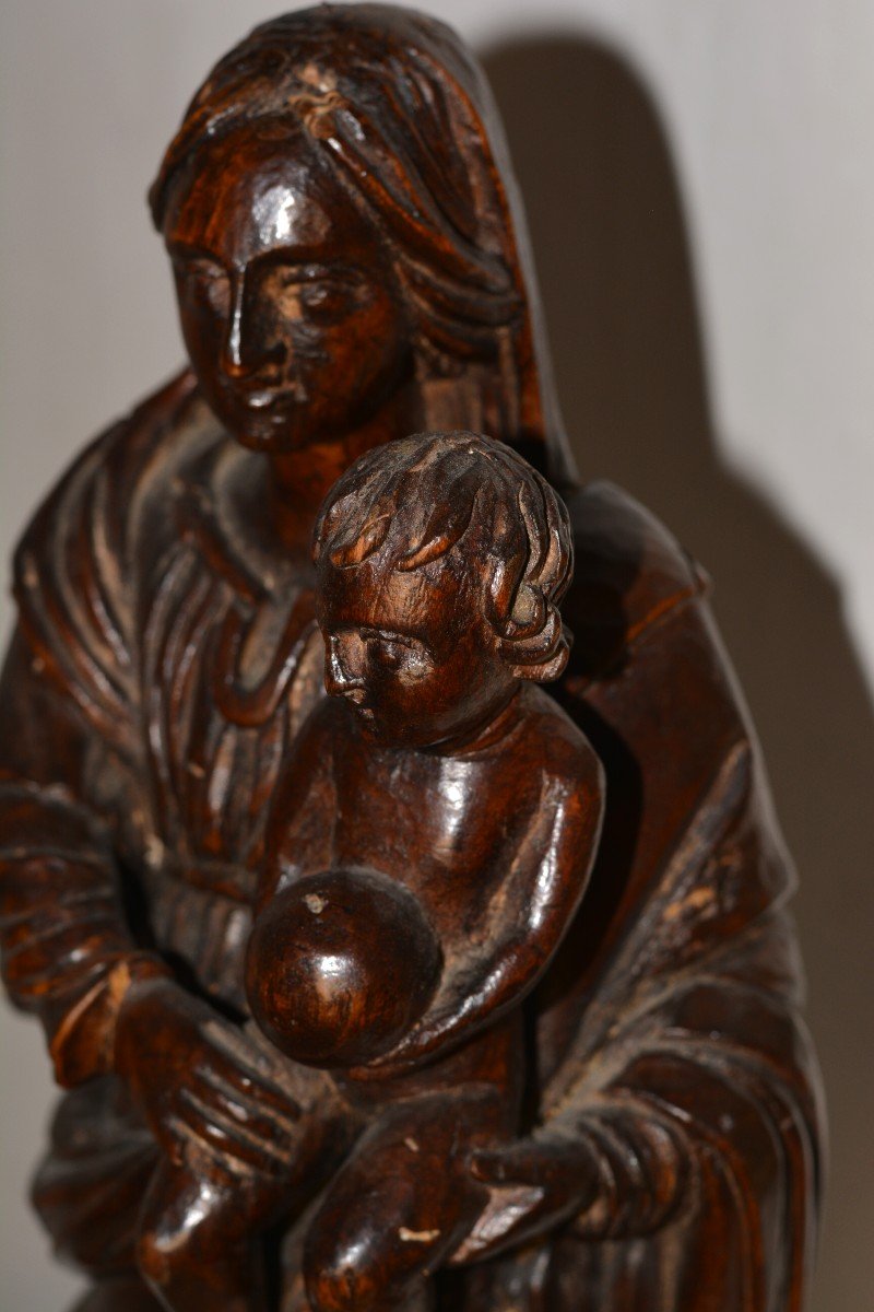 Virgin And Child XVII Th Century-photo-2