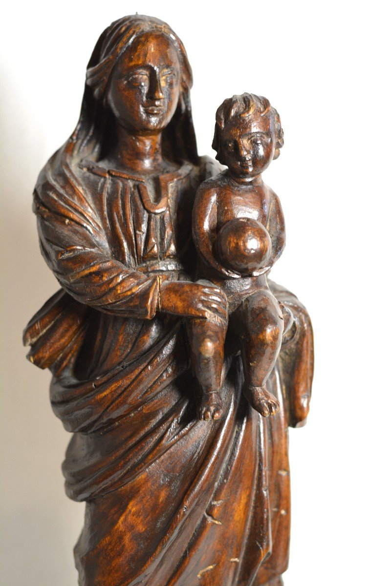 Virgin And Child XVII Th Century-photo-6