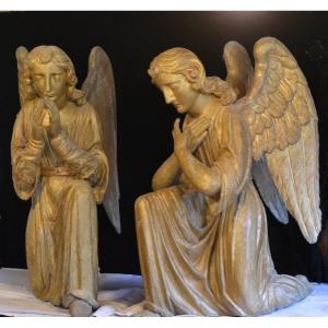 Pair Of Angels 17th Century