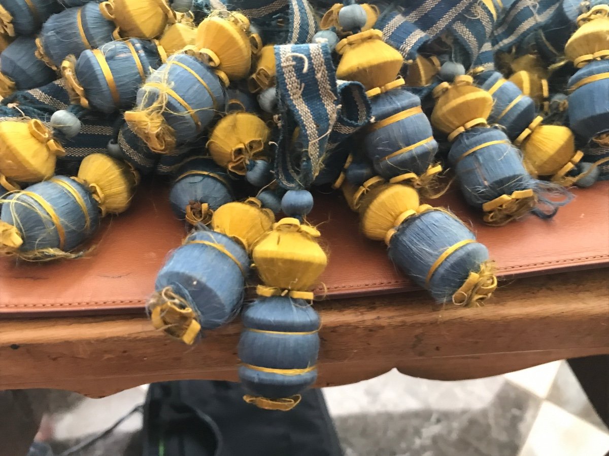 Empire Style Trimmings With Blue And Gold Mold Approximately 5 M-photo-2