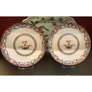 Pair Of 18th Century Delft Earthenware Plates