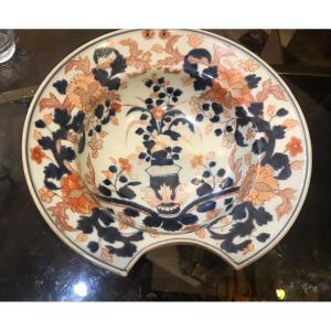  18th Century Porcelain Barber's Dish, Imari Decoration, Edo Period (1603-1668)  