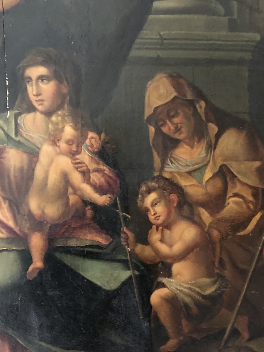 Holy Family, Italian School XVIIth Century-photo-2