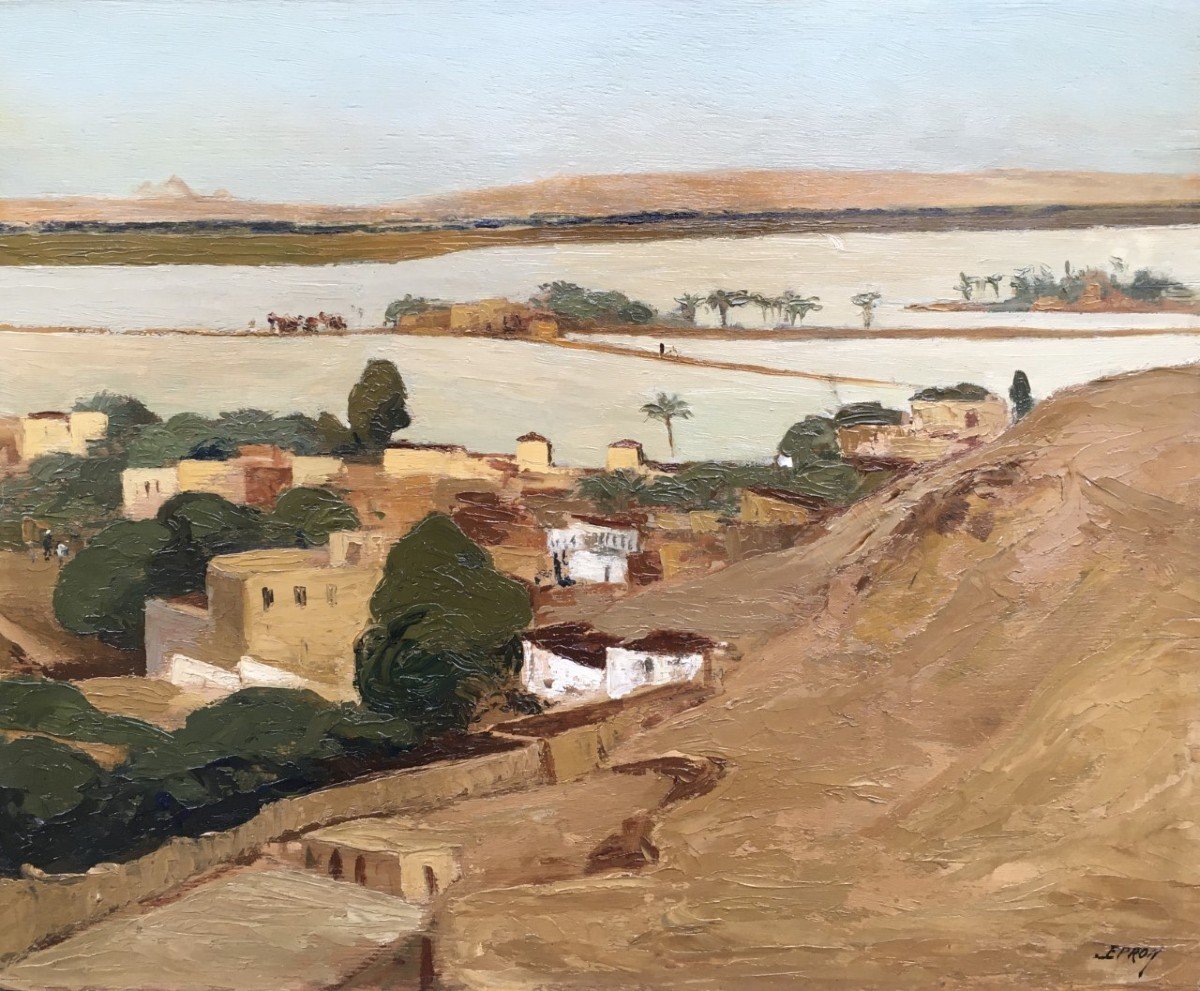 Lucienne épron (1874 - 1947) Vue De Siloé, Jérusalem