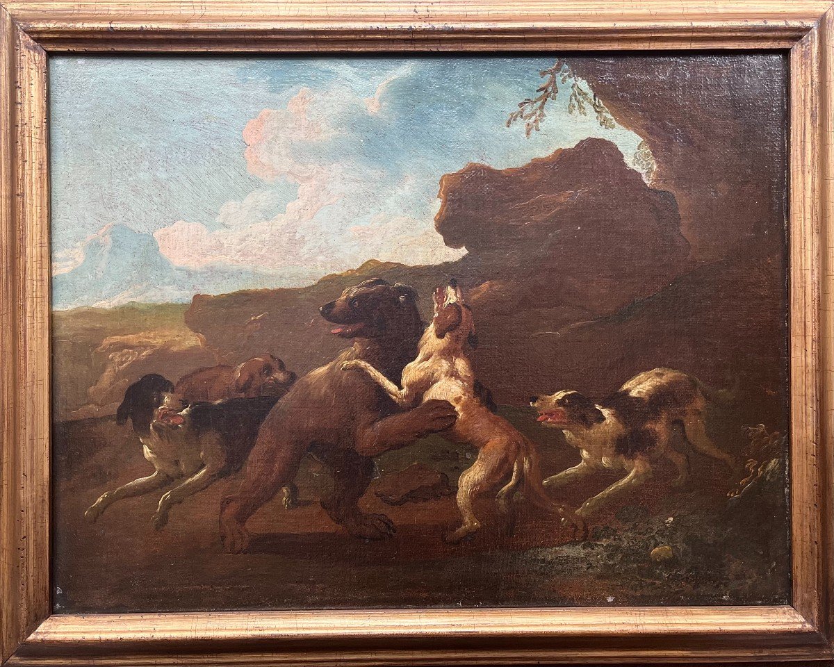 Three Hunting Scenes - Northern Italy Around 1800-photo-4