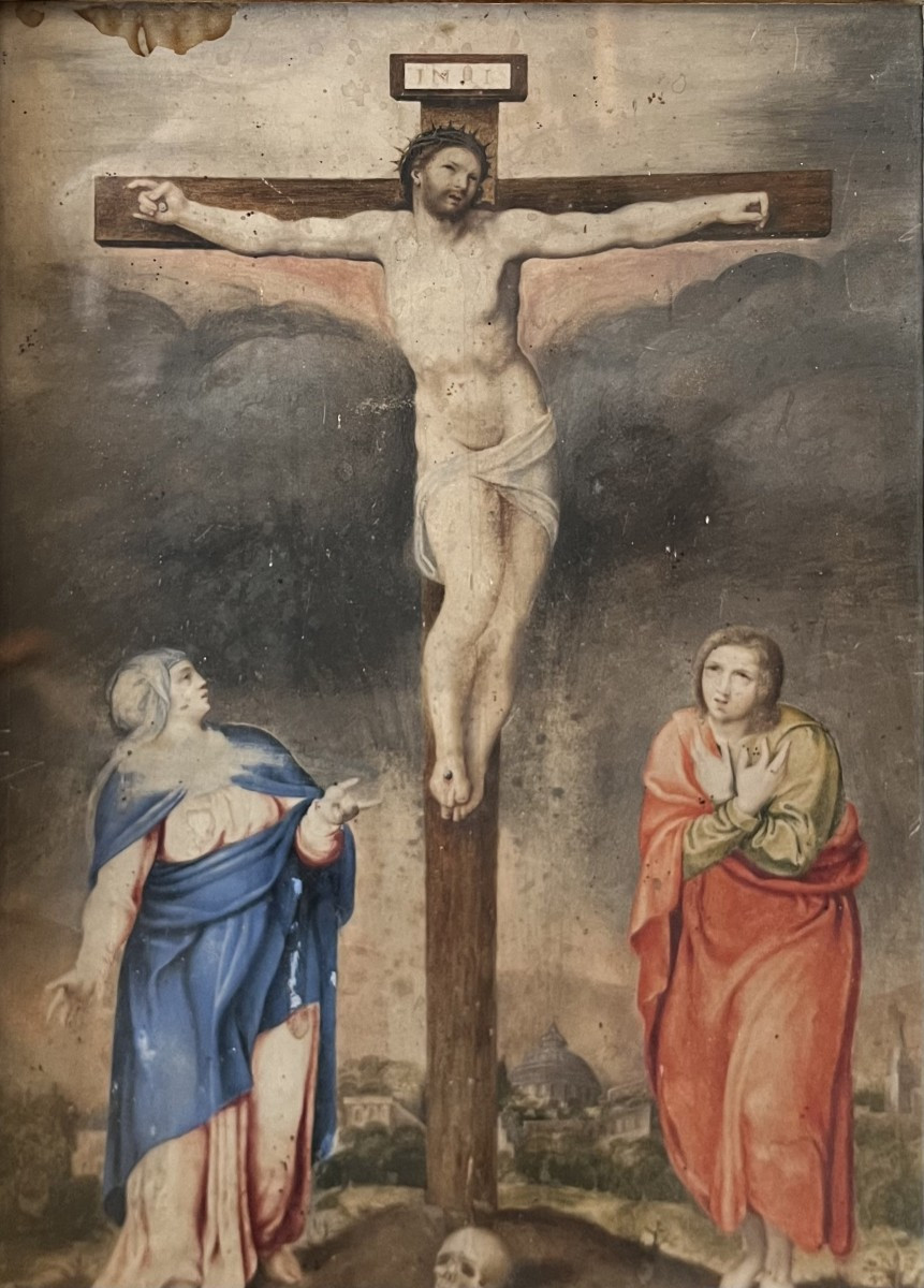 Crucifixion - Ecole Française Du XVIIe Siècle