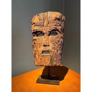 Masque Tribal Décoratif - Sculpture En Bois