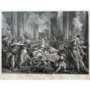 The Book Of Esther - 4 Prints By Beauvarlet After François De Troy