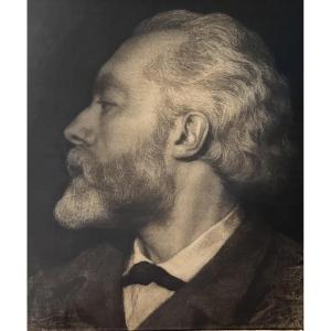 André-henri Dargelas (1828 - 1906) Autoportrait