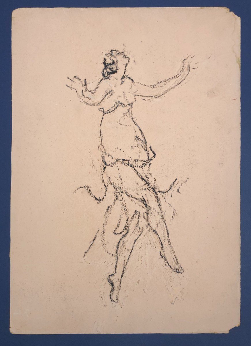Dessin Début XXème, Danse, Isadora Duncan Par Jules Grandjouan-photo-2
