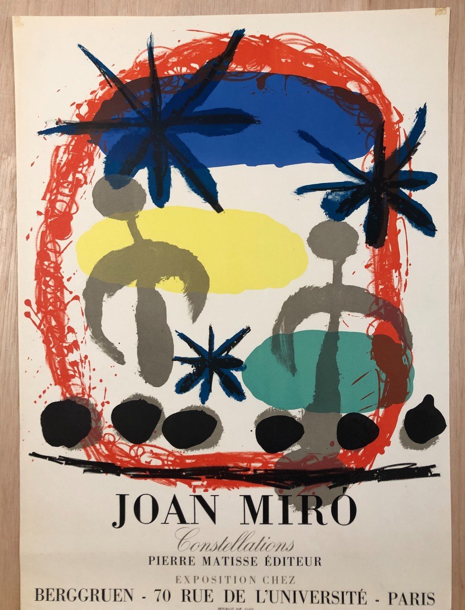 Poster Joan Miro Constellations 1959 Galerie Berggruen Mourlot-photo-2