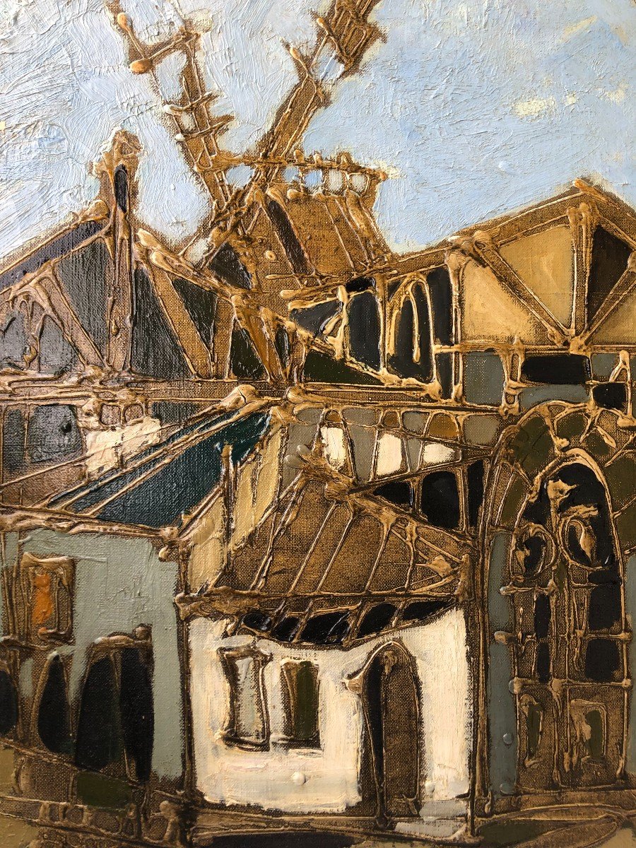 Moulins De Montmartre 1966 Michel De Alvis Era Claude Venard Bernard Buffet Paris-photo-4