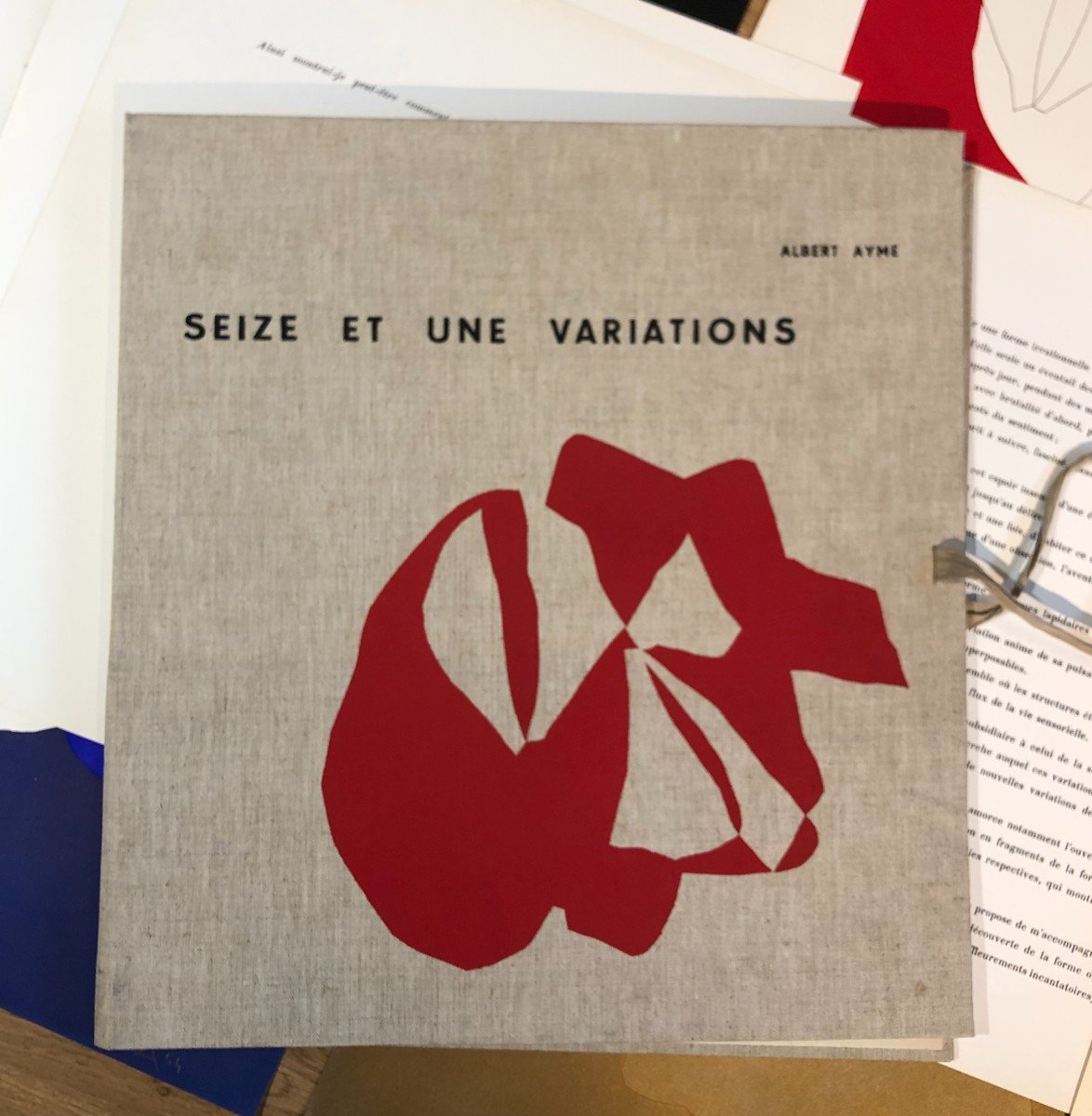 Seize Et Une Variations Albert Aymé 1964 Pillet Abstraction Portfolio 18 Pochoirs-photo-4