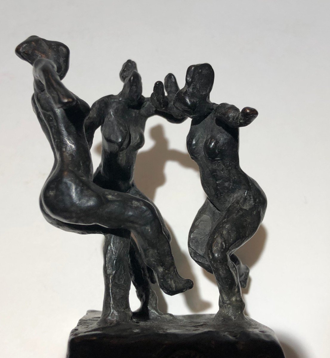 Groupe De Femmes Dansant Sculpture En Bronze Nisa Chevènement-photo-1