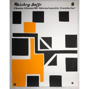 Shirley Jaffe Screenprint Poster Galerie Jean Fournier Exhibition 1969