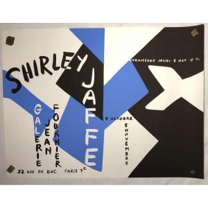 Shirley Jaffe Screenprint Poster Galerie Jean Fournier Exhibition