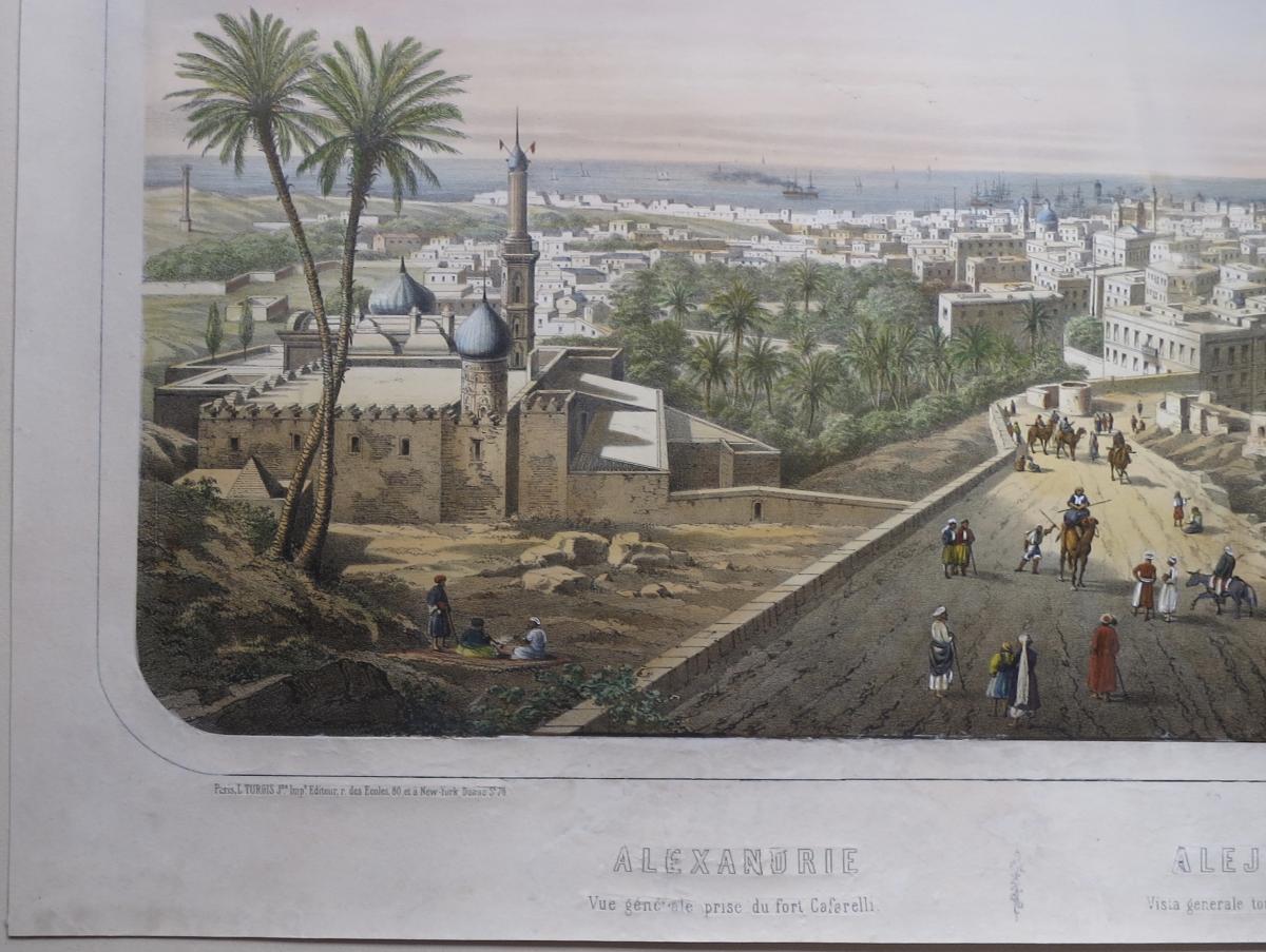 Lebreton, Alexandria, Lithograph Nineteenth-photo-3