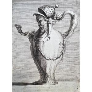 Jacques Stella (1596 - 1657), Anthropomorphic Vase, Burin, 1667