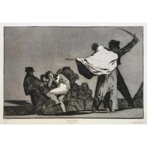 Francisco De Goya Y Lucientes (1746 - 1828),  Que Guerrero !, Eau-forte Et Aquatinte, 1877