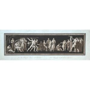 Pierre-charles Coqueret (1761-1832), Olympic Javelin Game In Sparta, Aquatint And Etching