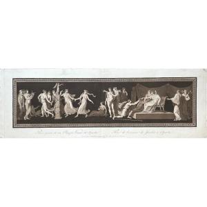 Pierre-charles Coqueret (1761-1832), Prize For The Javelin Exercise In Sparta, Aquatint 