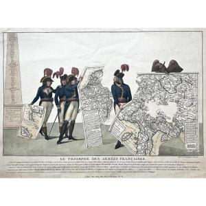 Antoine Maxim Monsaldy (1768 - 1816),  Le triomphe des armées françaises, eau-forte