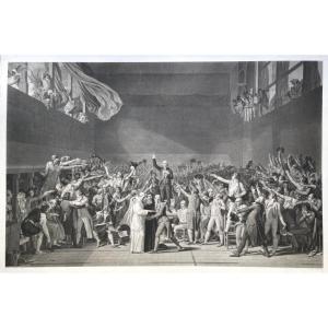 Jean Jazet (1788 - 1871), Oath Of The Tennis Court, Aquatint, 1825