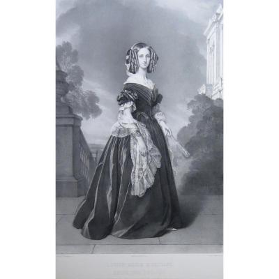 Grevedon, Winterhalter, Louise Marie D’orléans, Lith 1844