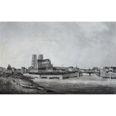 Damame-démartrais, Notre-dame, Paris, Aquatint C. 1820