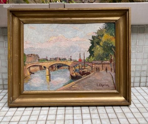 Oil On Canvas Signed Leon Paul Charlon