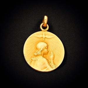 Médaille religieuse double face 