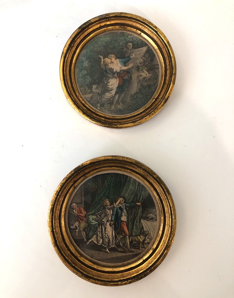 Fragonard And Leroy Framed Miniature Prints