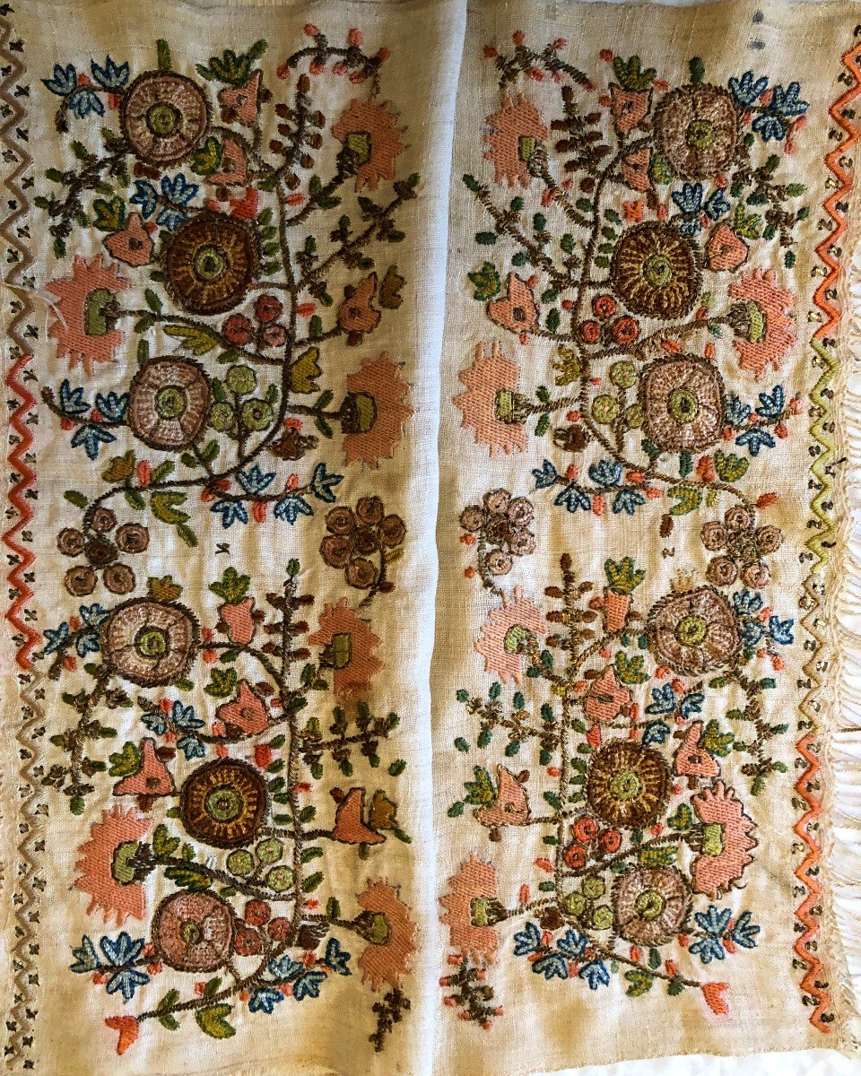 Textile Yaglik Ottoman Empire Hammam Towel Gold Thread Embroidery